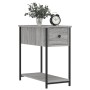Comodini 2 pz Grigio Sonoma 30x60x60 cm in Legno Multistrato