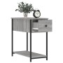 Comodini 2 pz Grigio Sonoma 30x60x60 cm in Legno Multistrato