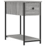 Comodini 2 pz Grigio Sonoma 30x60x60 cm in Legno Multistrato