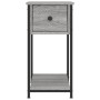 Comodini 2 pz Grigio Sonoma 30x60x60 cm in Legno Multistrato