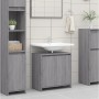 Armadietto Bagno Grigio Sonoma 60x33x61 cm in Legno Multistrato