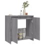 Armadietto Bagno Grigio Sonoma 60x33x61 cm in Legno Multistrato