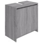 Armadietto Bagno Grigio Sonoma 60x33x61 cm in Legno Multistrato