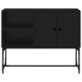 Credenza Nera 100x40x79,5 cm in Legno Multistrato