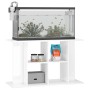 Supporto Acquario 100x40x60cm Legno Multistrato Bianco Lucido