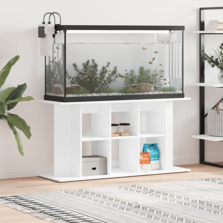 Supporto per Acquario 120x40x60 cm in Legno Multistrato Bianco