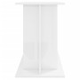 Supporto Acquario 120x40x60 cm Legno Multistrato Bianco Lucido