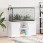 Supporto per Acquario 121x41x58 cm in Legno Multistrato Bianco