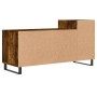 Mobile TV Rovere Fumo 100x35x55 cm in Legno Multistrato