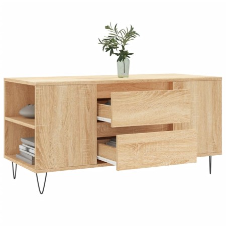 Tavolino Salotto Rovere Sonoma 102x44,5x50 cm Legno Multistrato