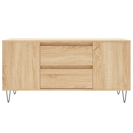 Tavolino Salotto Rovere Sonoma 102x44,5x50 cm Legno Multistrato