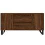 Tavolino Salotto Rovere Marrone 102x44,5x50cm Legno Multistrato