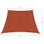 Vela Parasole 160 g/m² Terracotta 3/4x2 m in HDPE