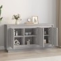 Credenza Grigio Sonoma 102x35x55 cm in Legno Multistrato