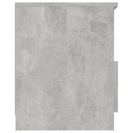 Comodino Grigio Cemento 40x40x50 cm in Legno Multistrato