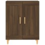 Credenza Rovere Marrone 69,5x34x90 cm in Legno Multistrato