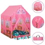 Tenda da Gioco per Bambini Rosa con 250 Palline 69x94x104 cm