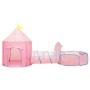 Tenda da Gioco per Bambini Rosa con 250 Palline 301x120x128 cm