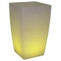 Eurotrail Lampada LED Ricaricabile/Vaso di Fiori Rotondo 50 cm