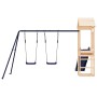 Set da Gioco da Esterno in Legno Massello di Pino