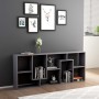 Libreria Grigia 67x24x161 cm in Legno Multistrato