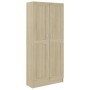 Libreria Rovere Sonoma 82,5x30,5x185,5 cm in Legno Multistrato