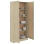 Libreria Rovere Sonoma 82,5x30,5x185,5 cm in Legno Multistrato