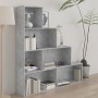 Libreria/Divisorio Grigio Cemento 155x24x160 Legno Multistrato