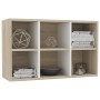 Libreria/Credenza Bianca Rovere Sonoma 66x30x98 cm Multistrato