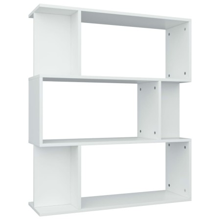 Libreria/Divisorio Bianco 80x24x96 cm in Legno Multistrato