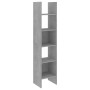 Libreria Grigio Cemento 40x35x180 cm in Legno Multistrato