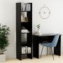 Libreria Nera 40x35x180 cm in Legno Multistrato