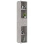 Libreria Grigio Cemento 36x30x171 cm in Legno Multistrato