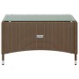 Set Divani da Giardino 16 pz con Cuscini in Polyrattan Marrone