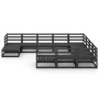 Set Divani da Giardino 11 pz in Legno Massello di Pino