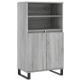 Credenza Grigio Sonoma 60x36x110 cm in Legno Multistrato