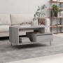 Tavolino da Salotto Grigio Sonoma 90x49x45 cm Legno Multistrato