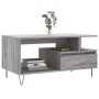 Tavolino da Salotto Grigio Sonoma 90x49x45 cm Legno Multistrato