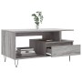 Tavolino da Salotto Grigio Sonoma 90x49x45 cm Legno Multistrato