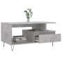 Tavolino Salotto Grigio Cemento 90x49x45 cm Legno Multistrato