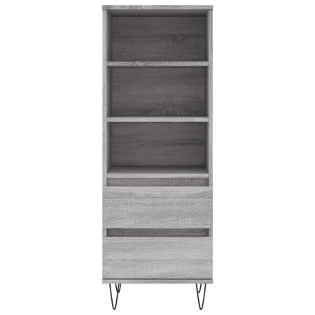 Credenza Grigio Sonoma 40x36x110 cm in Legno Multistrato