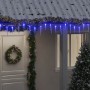 Luci Natale a Ghiacciolo 40 pz Blu in Acrilico con Telecomando