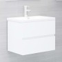 Mobile Lavabo Bianco 60x38,5x45 cm in Legno Multistrato