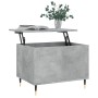 Tavolino Salotto Grigio Cemento 60x44,5x45 cm Legno Multistrato