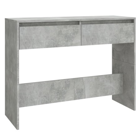 Tavolo Consolle Grigio Cemento 100x35x76,5 cm in Truciolato