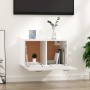 Armadietto a Muro Bianco 60x36,5x35 cm in Legno Multistrato