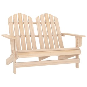 Sedia da Giardino Adirondack a 2 Posti in Legno di Abete