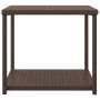 Tavolino Marrone 55x45x49 cm in Polyrattan