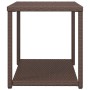 Tavolino Marrone 55x45x49 cm in Polyrattan