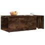 Tavolino da Salotto Rovere Fumo 150x50x35 cm Legno Multistrato